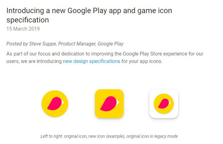 谷歌规范Google Play商店应用图标:要统一,不允许自由形状