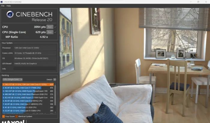 为低功耗商用轻薄本设计，酷睿i5-1235U评测